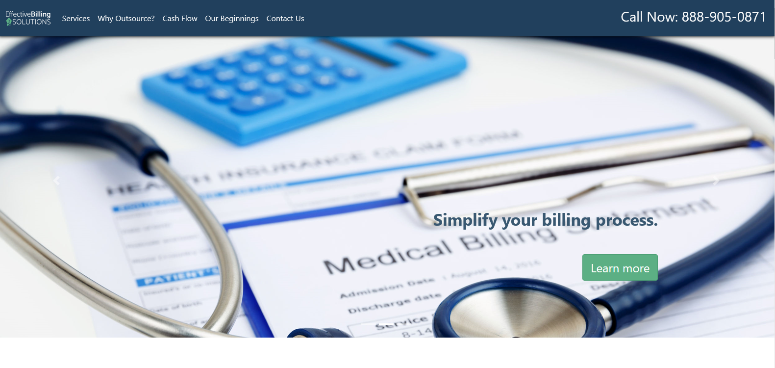 Effective Billing website Image